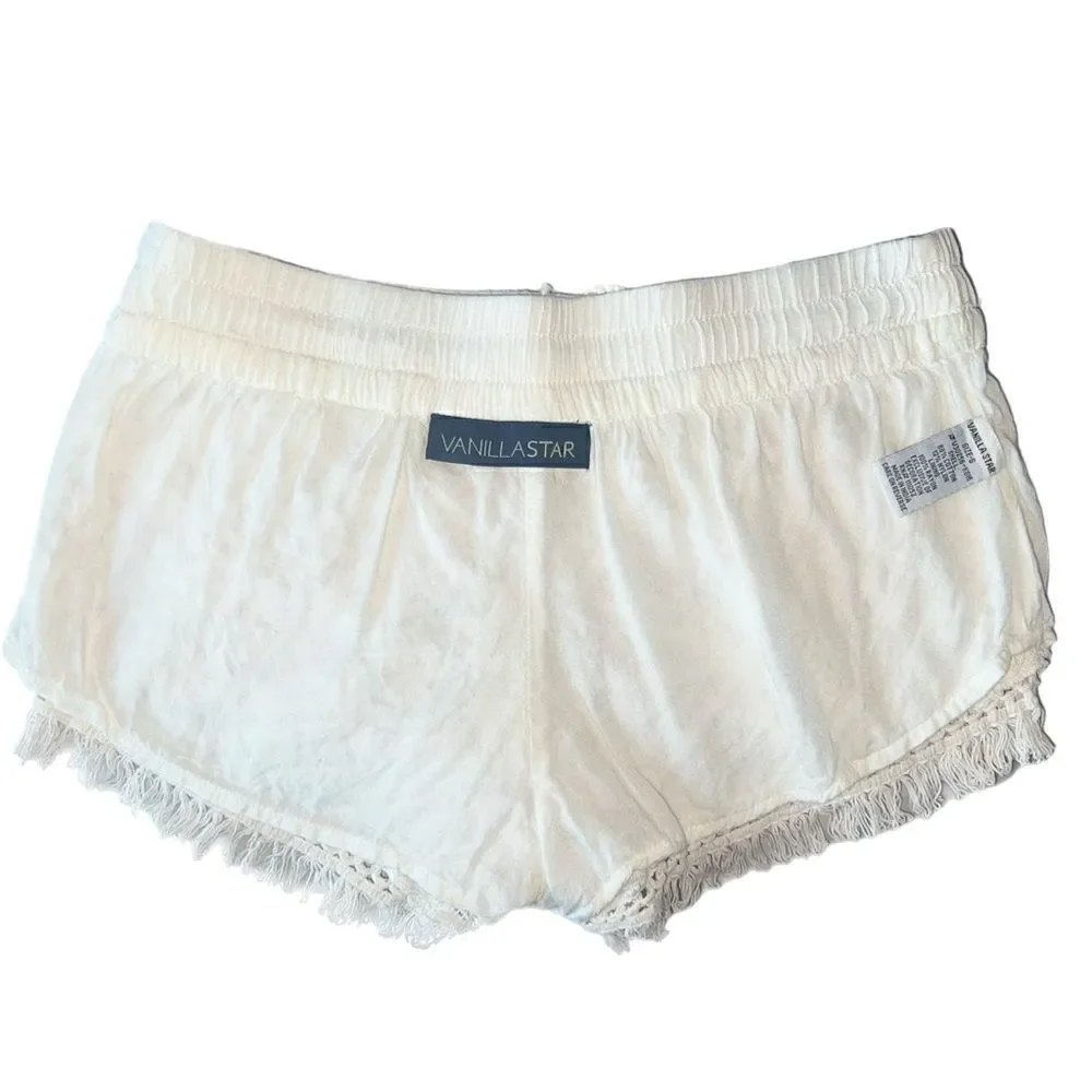 Crochet Drawstring Fringe Shorts - Picture 11 of 14